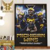 Congratulations To The 2024 College Football National Champions Are Michigan Wolverines Fooball Wall Decor Poster Canvas