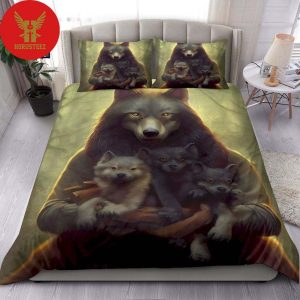 Cool Wolf Mom Bedding Sets