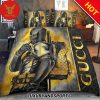 Dark Color Gucci Snake Gucci Bedding Sets