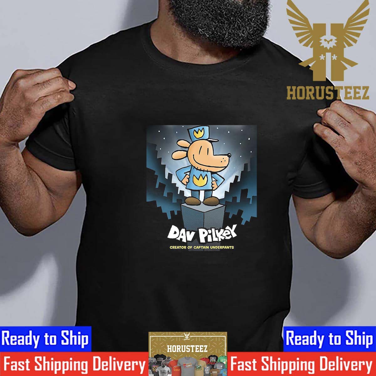 Dog Man Dav Pilkey Creator Of Captain Underpants Animated Movie Release On January 31th 2025 Classic T-Shirt