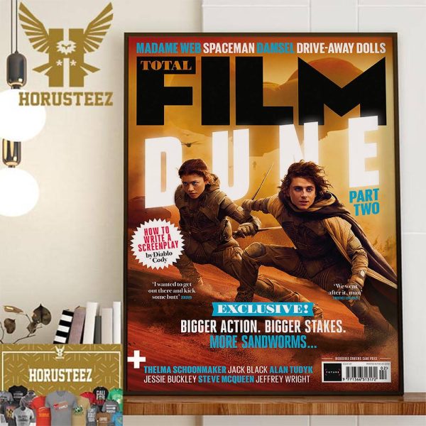 Dune Part Two On Total Film Magazine Cover Wall Decor Poster Canvas