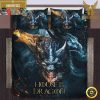 Fire Will Reign Game of Thrones House Of The Dragon King And Queen Luxury Bedding Set