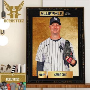 Gerrit Cole Winning 2023 All-MLB First Team Wall Decorations Poster Canvas