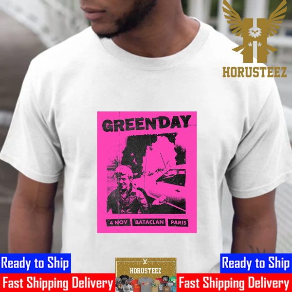Green Day In Paris France At Bataclan November 4th 2023 Unisex T-Shirt