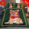 Gucci Catty Fashion Logo Luxury Brand Bedding Set