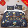 Gucci x Disney Mickey Mouse Logo Luxury Brand Bedding Set