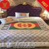 Gucci Golden Fashion Luxury Brand Bedding Set