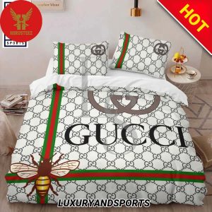 Gucci Luxury Brand Bee Bedding Set