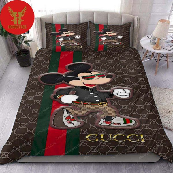 Gucci Mickey Mouse Wallpapers Bedding Set