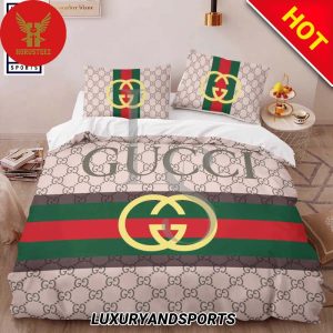 Gucci New Brown Limited Luxury Brand Bedding Set