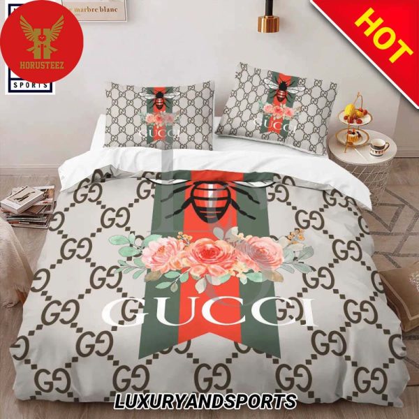 Gucci New Fashion Logo Premium Luxury Brand Bedding Set