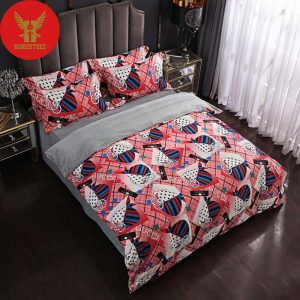 Gucci Pink Background Luxury Brand Bedspread Duvet Cover Set Bedding Set