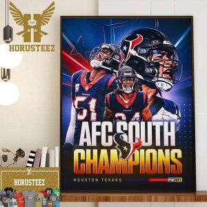 H-Town Hold It Down The Houston Texans Are AFC South Champions Wall Decorations Poster Canvas