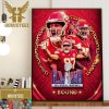For The 4th Time In 5 Years The AFC Champions Chiefs Kingdom Kansas City Chiefs Are Going To The Super Bowl LVIII Wall Decor Poster Canvas