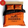 Hermes Paris Luxury Brand Fashion Bedding Set