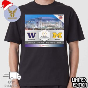 It Is Official Washington Football Will Face Michigan Football In The College Football Bowl Playoff National Championship On 8 January 2024 Classic T-shirt