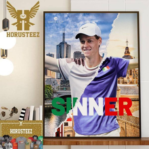 Jannik Sinner Is The First Italian Mens Singles Champions Australian Open Since 1976 Wall Decor Poster Canvas