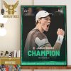Jannik Sinner Is The First Mens Singles AO Champion Outside Of The Big 3 Since 2014 Wall Decor Poster Canvas