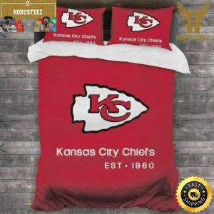 Kansas City Chiefs Fans NFL Team King And Queen Luxury Bedding Set