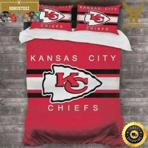 Kansas City Chiefs NFL Football Team King And Queen Luxury Bedding Set
