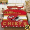 Kansas City Chiefs Red And Gold King And Queen Luxury Bedding Set