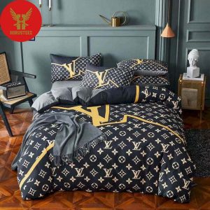 LV Duvet Cover Bedroom Sets Luxury Brand Bedding Sets