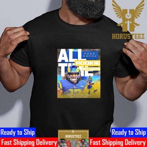 Los Angeles Rams Player Puka Nacua All-Time Rookie Records Most Receiving Yards Most Receptions Classic T-Shirt