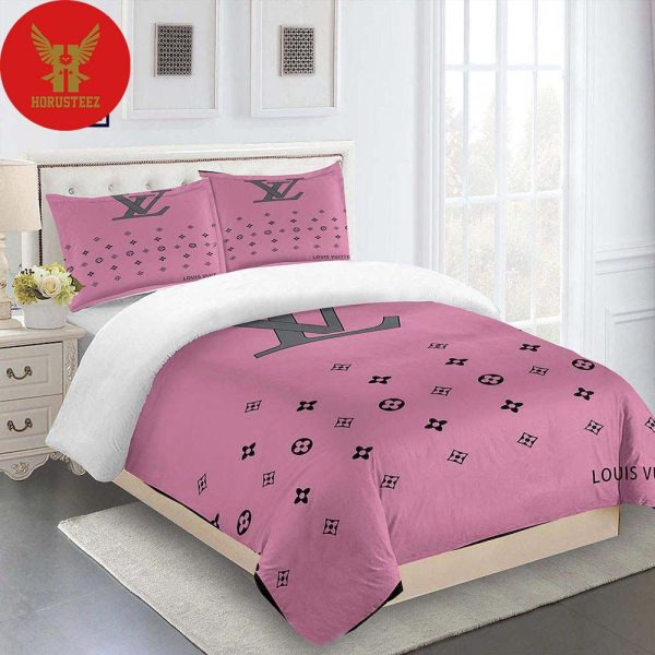 Louis Vuitton, Louis Vuitton Bedding Set Pink Bedding Set