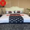 Louis Vuitton, Louis Vuitton Bedding Set Supreme Brown Fashion Luxury Brand Merchandise Bedding Set