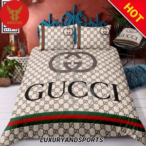 Luxury Gucci Logo Fashion Brands Bedding Sets
