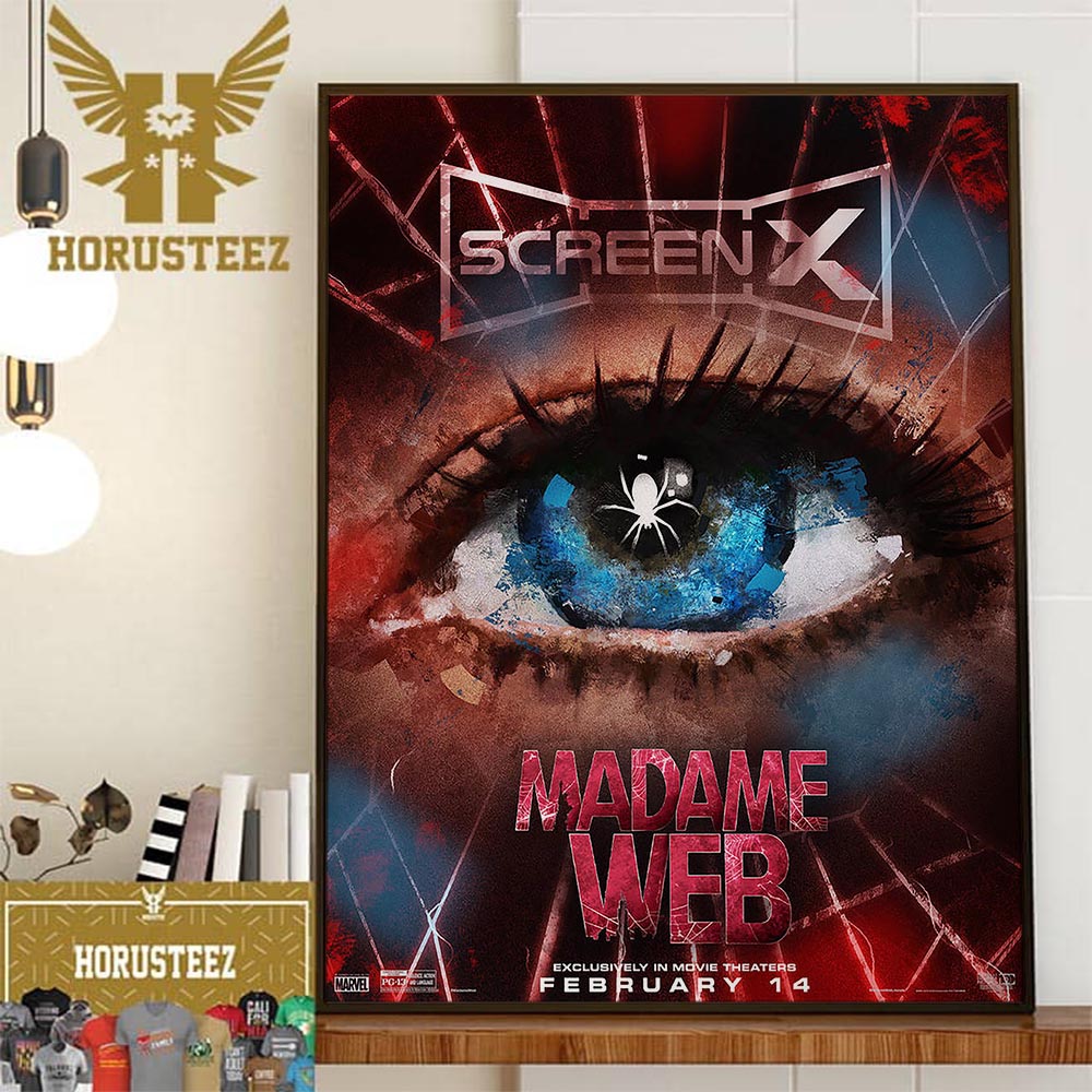 Madame Web Official Poster ScreenX Releases February 14th 2024 Wall Decor Poster Canvas