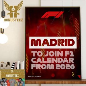 Madrid To Host The Spanish Grand Prix From 2026 Wall Decor Poster Canvas