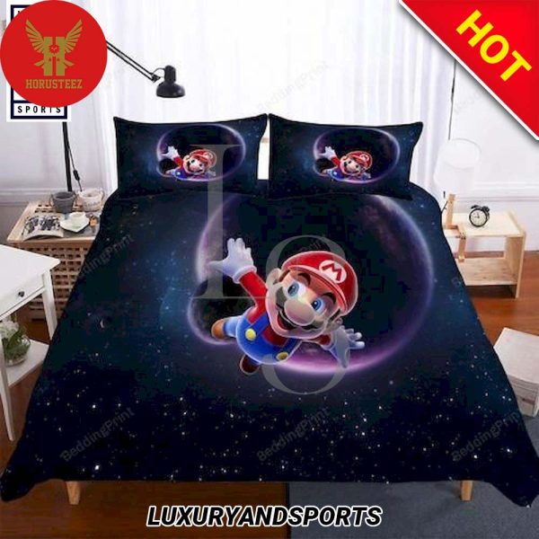 Mario Fly In Universe Bedding Set