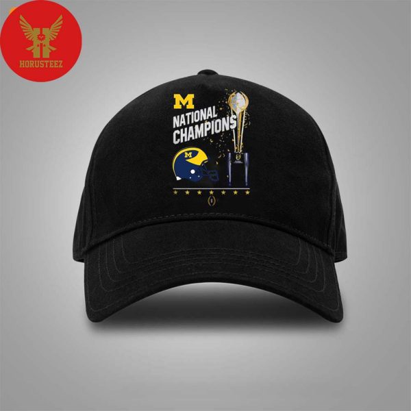 Michigan Wolverines Champions 2024 College Football Playoff National Championship Classic Hat Cap