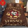Versace Blue Sea Logo Brand Bedding Set