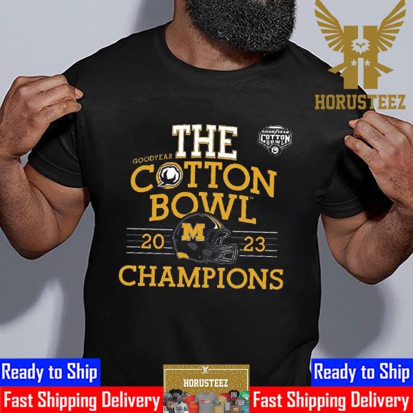 Missouri Tigers Football Helmet Goodyear The Cotton Bowl 2023 Champions Unisex T-Shirt