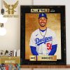 Marcus Semien Winning 2023 All-MLB First Team Wall Decorations Poster Canvas