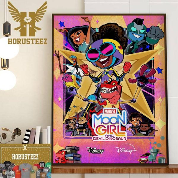 Moon Girl And Devil Dinosaur Season 2 The First Official Poster Wall Decor Poster Canvas