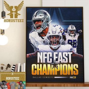 NFC East Champions Are The Dallas Cowboys Clinched NFL Playoffs Wall Decorations Poster Canvas