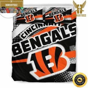 NFL Cincinnati Bengals Black Orange Bedding Set