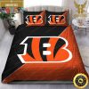 NFL Cincinnati Bengals Black Orange Luxury Bedding Set