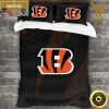 NFL Cincinnati Bengals Custom Name Black Orange King And Queen Luxury Bedding Set
