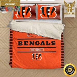 NFL Cincinnati Bengals King And Queen Luxury Bedding Set