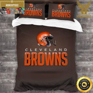 NFL Cleveland Browns Special King And Queen Luxury Bedding Set
