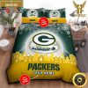 NFL Green Bay Packers Custom Name Green Yellow King And Queen Luxury Bedding Set