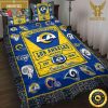 NFL Los Angeles Rams Custom Name Limited Edition King And Queen Luxury Bedding Set