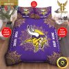 NFL Minnesota Vikings Light Purple Edition King And Queen Luxury Bedding Set