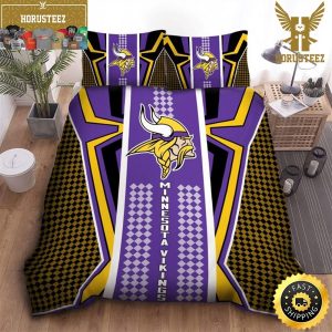 NFL Minnesota Vikings Special Style King And Queen Luxury Bedding Set
