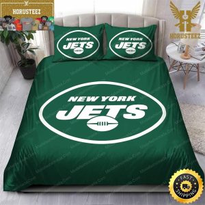 NFL New York Jets Green King And Queen Luxury Bedding Set