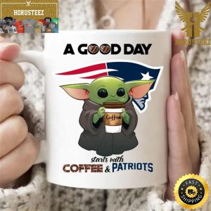 New England Patriots Baby Yoda NFL Coffee Drink Mug